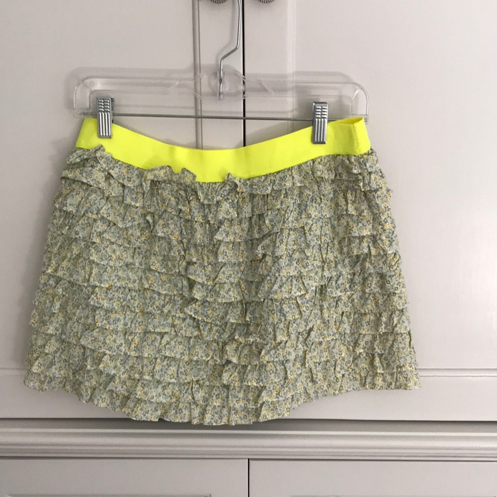 J Crew ruffled skirt